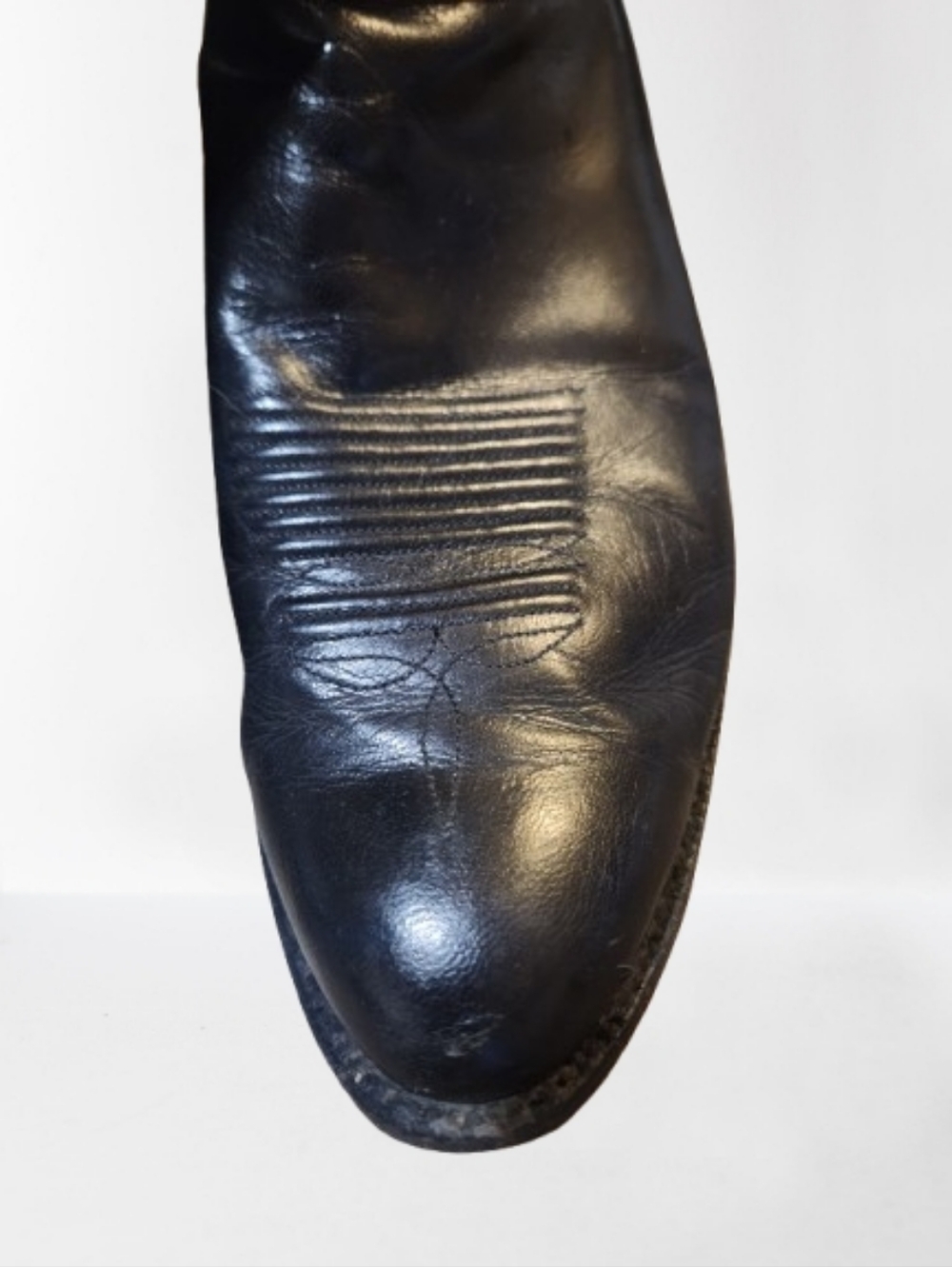 Men's Black Lucchese Boots Sz 14 D - Picture 6 of 11